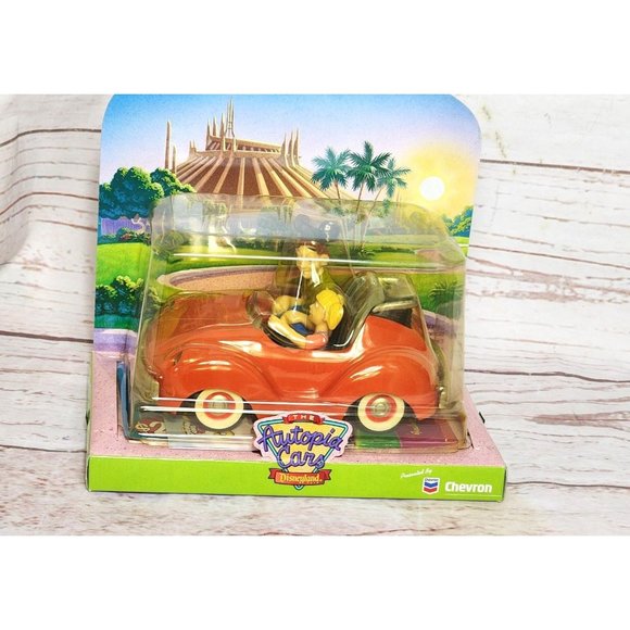Vintage 2000 The Autopia Cars Disneyland Chevron Cars - Free Postcard & Stickers - Picture 8 of 16